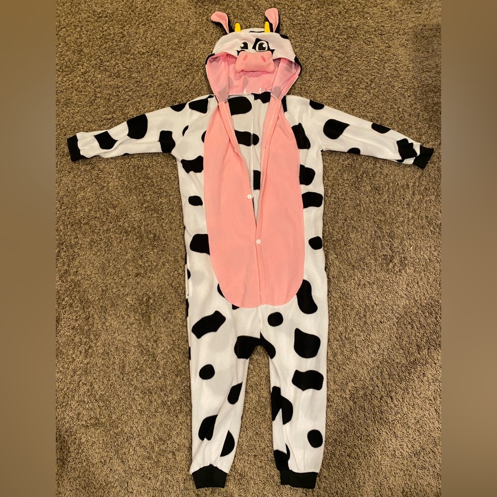 Kids Cute Cow Onesie Size Medium (Kids 8-10 Years Old)